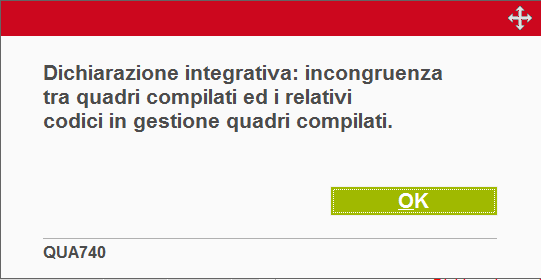 Situazione analoga si presenta confermando anche gli altri quadri di riepilogo (RV e RX).