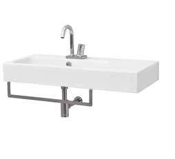 colore codice kg Italia Export euro BLOCK 90 x 41 lavabo sospeso/appoggio 1 foro (predisposto tre fori), kit di