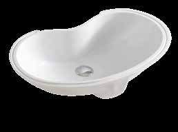 00 8 20 36 lavabo sottopiano, kit di fissaggio non incluso WASHBASINS under-countertop washbasin,