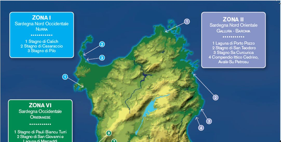 3. Sardegna terra di lagune 27 stagni rilevanti dal punto