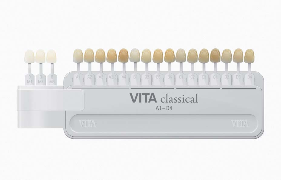 Scala colori VITA classical A1-D4 con VITA Bleached Shades L originale si amplia: Bleached Shades anche per VITA classical I Bleached Shades VITA sono uno strumento affidabile perché l odontoiatra