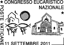 Comunicato 26/11 del 10 agosto 2011 Annullo postale speciale in occasione del «XXV Congresso Eucaristico Nazionale (Ancona, 3-11 settembre 2011)» Signore da chi andremo?