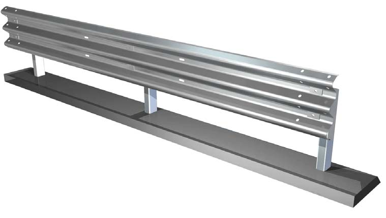 20 m 1,60 m Caratteristiche Altezza da filo pavimentazione Dimensioni complessive trasversali Interasse tra i pali Lunghezza minima suggerita 899 mm 407 mm 2000 mm 48 m Descrizione Fornitura e posa