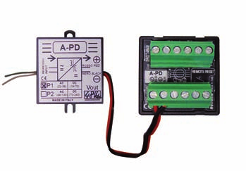 - IP40 sul fronte - RESET DA REMOTO - SEGNALAZII FAULT (led ROSSO): stato di intervento, superamento della soglia dopo il tempo di ritardo (led VERDE): dispositivo correttamente