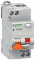 Interruttori magnetotermici differenziali DomC45 4500 A CEI EN 61009-1 Curva C Tipo AC, A, A SI 30 ma, 300 ma Sel.
