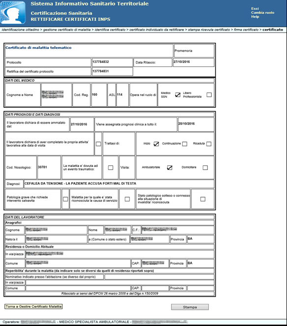 5.3.3 Identifica/Annulla Certificato Figura 69 Questa funzionalità permette di ricercare un certificato ed annullarlo.