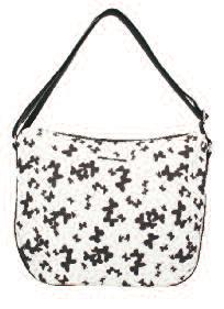 Borsa sacca Flo Bianco/nero