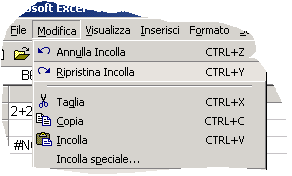 4.2.1.5 Usare il comando "Annulla" Si può SEMPRE annullare l ultima modifia effettuata.