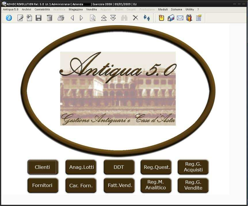 L interfaccia Antiqua si presenta con una nuova interfaccia, comoda e intuitiva, con cui poter