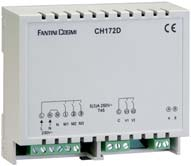 Attuatore CH172D da barra DIN Applicazione ed impiego E possibile collegare un singolo termostato CH133 a più attuatori, in modo da comandare più di un fan-coil simultaneamente, con solo due cavi