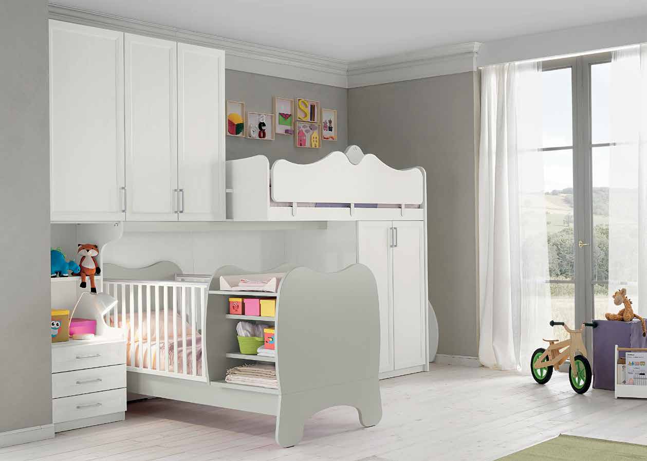 Variante con il lettino trasformabile Estro Variant with Estro convertible cot Ponti Attrezzati AC 37 Lo