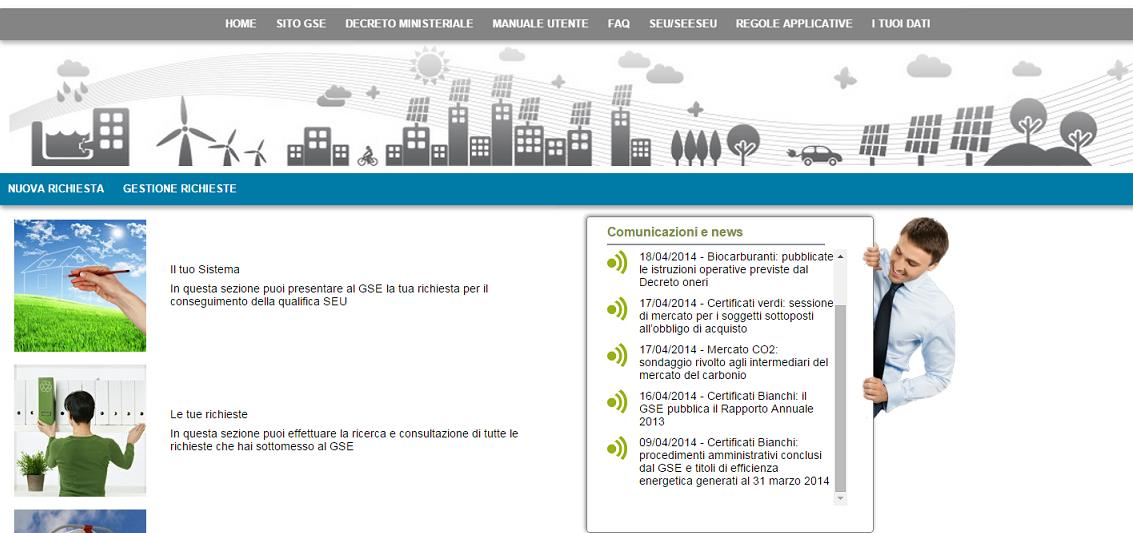 Precisazioni relative alla richiesta di qualifica La richiesta di qualifica di SEU o SEESEU da parte dei clienti finali e dei produttori deve essere