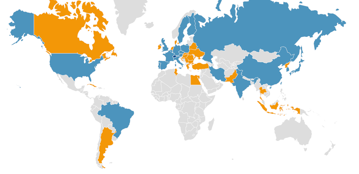 Paesi partecipanti (21) ITALY - UNI