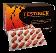 TESTOGEN INTEGRATORE ALIMENTARE DI POLICOSANOLI (BIOCOSANOL TM ), ZINCO, VITAMINA C E MAGNESIO, CON TRIBULUS TERRESTRIS E VINITROX TM COADIUVA COMPETITIVITÀ E CARATTERE AGONISTICO CONTRIBUISCE AL