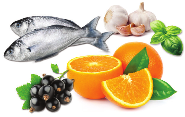 Cambio stagione ed allergie stagionali? Scegli i 10 super cibi 1. Vitamina C 2. Flavonoidi 3. Omega 3 (pesce e frutta secca) 4.