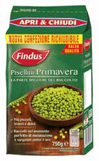 30% euro 2,51 3,35 PISELLI PRIMAVERA FINDUS 750 g