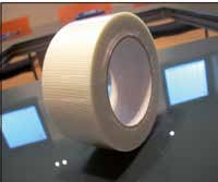 Adhesive tape with polypropylene support (BOPP) and water based acrylic resin, available silent and noisy during the unrolling the peculiarity of