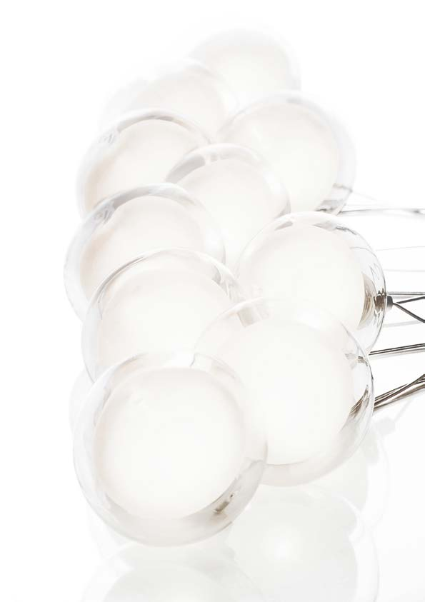900.07- Struttura per lampadario 4-18 punti luce struttura bianca 3.900.09 - Lampada a sospensione per lampadari struttura nera 3.