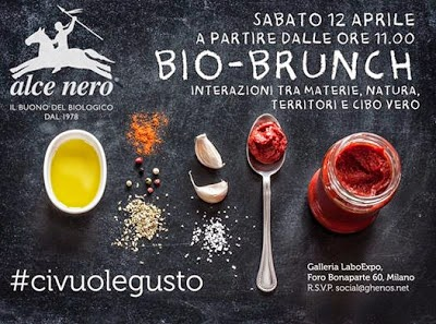 AlceNero e Pure: il Bio Brunch #Civuolegusto Spaghettoni primavera In occasione del Fuorisalone, sabato 12 aprile sono stata invitata al Bio Brunch #Civuolegusto organizzato da Alce Nero presso la