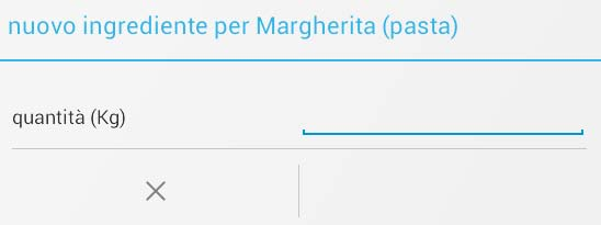 Compilare la nuova maschera; dimensione del package: inserire la quantità da caricare (es. 10 kg di pasta) numero di package: inserire il numero pacchi (es.