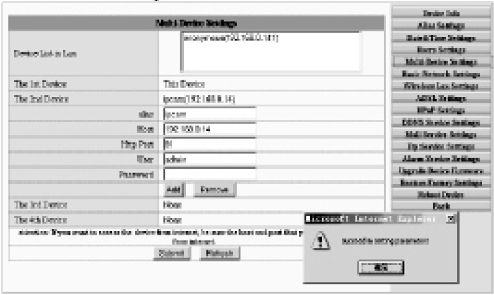 1.2.5 Impostazione multicanale Entrare nella pagina gestione amministratore e cliccare su Multi-Device Settings.