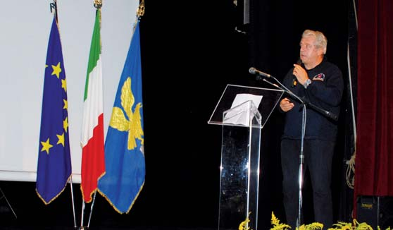 COMMEMORAZIONI L intervento di Guglielmo Berlasso, direttore centrale della Protezione civile regionale.