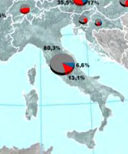 Dati non disponibili In Italia la quota modale ferroviaria rispetto ai trasporti terrestri è