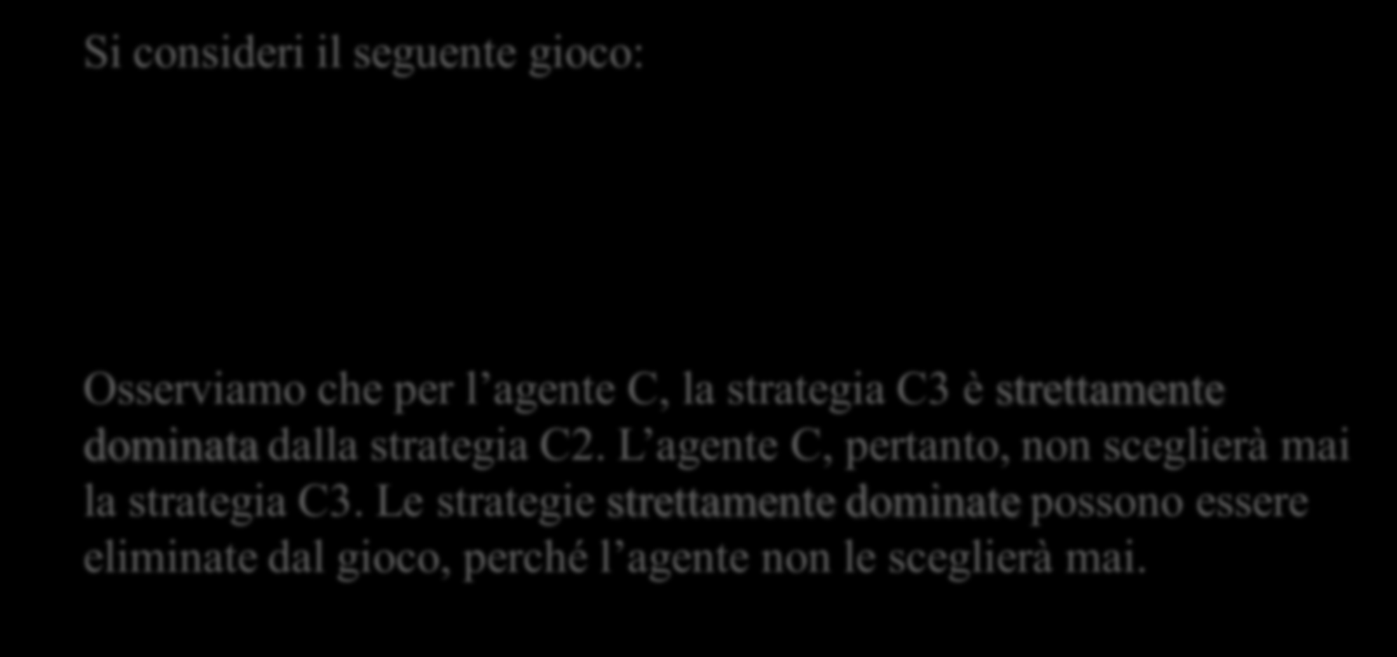 Giochi in forma normale e dominanza iterata.