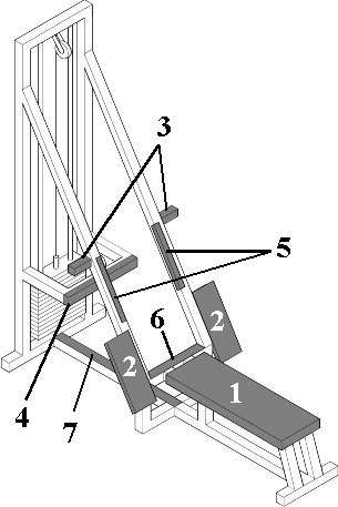 PULLEY MACHINE (M407 M014) PULLOVER (M429 M041) 1 0I006-L Cushion Imbottitura 2 0G453 Big foot board Pedana grande 3 0G451 Small foot board Pedana