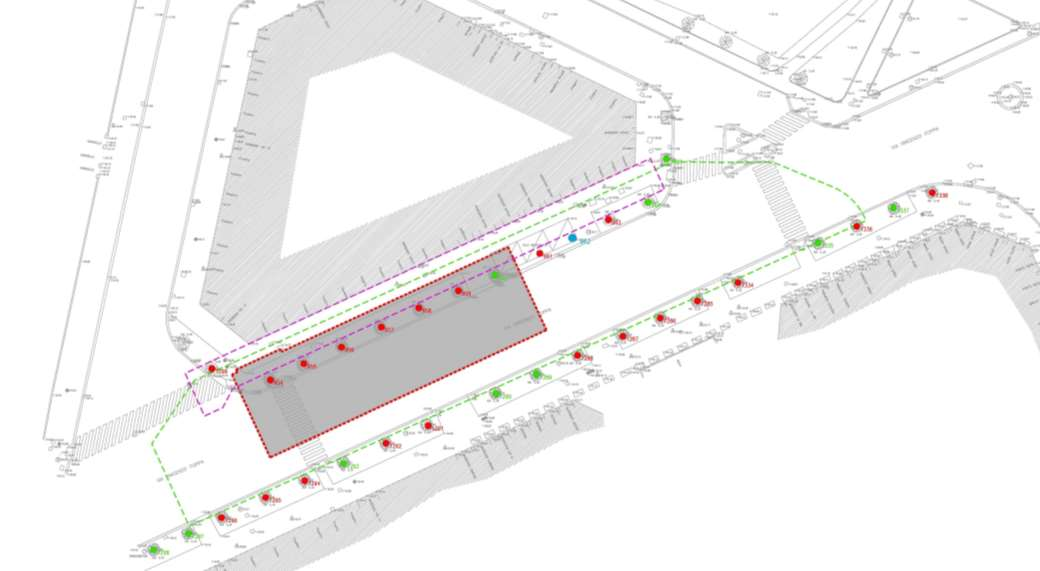 MN Foppa --- area di cantiere --- scavo stazione/manufatto alberi da abbattere