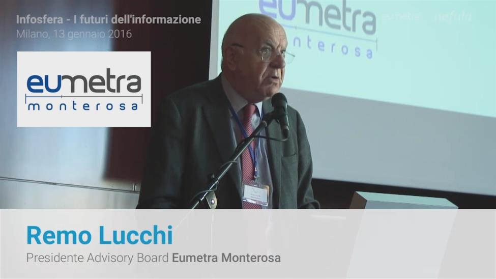 Cambiamenti Remo Lucchi Presidente Advisory Board Eumetra Monterosa Il futuro sta arrivando ad una velocità impressionante; il futuro è già tra di noi.