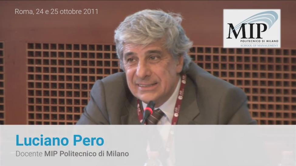 ABI C&B 2011 Luciano Pero Docente MIP Politecnico di Milano Ecco qui un altra idea chiave: la digitalizzazione immediata dell informazione, il più possibile all origine.