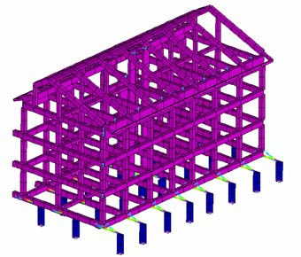 4. PROGETTO ANALISI DELLO STATO DI PROGETTO MODI DI VIBRARE DELLA STRUTTURA ISOLATA Modo 1 2 3 T[sec] 2,50 2,32 2,17 1 modo (traslazionale) CONCLUSIONE DELL