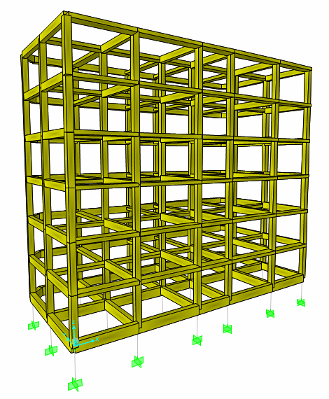 PROGETTO STRUTTURALE STRUTTURA C 1) PRIMO DIMENSIONAMENTO 2) PROGETTO DEL SISTEMA DI ISOLAMENTO 3) PROGETTO STRUTTURA IN ELEVAZIONE V = Taglio filtrato = K δ = 106t Rigidezza ridotta; Spostamenti