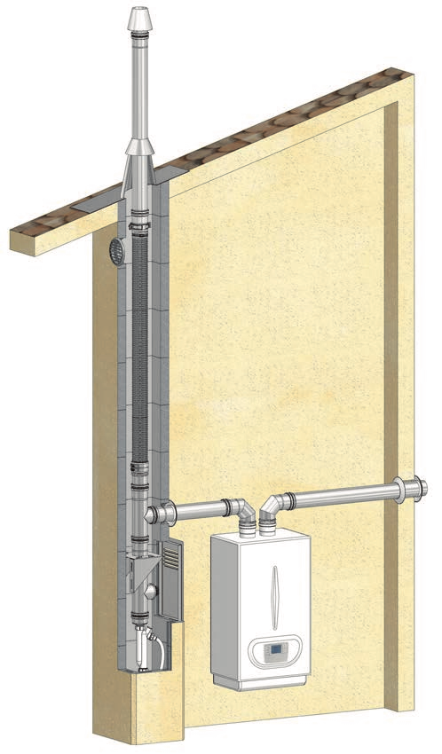 Sistema Flex Inox Ø 60 300 STABILE FX in acciaio inox AISI 316L Flexible System Ø 60 300 STABILE FX in stainless steel AISI 316L Système Souple Ø 60 300 STABILE FX en acier inox AISI 316L Condotto