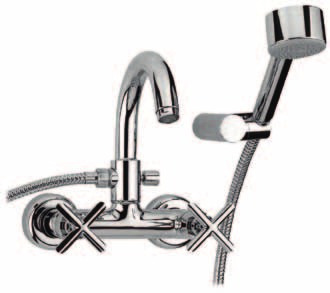 collezione ELETRA monoforo ET 0500 ELETRA monoforo ET 0401 TERMOSTATICO ET 0510 ET 0401 Gruppo doccia esterno termostatico con tubo, braccio, doccia e soffione Thermostatic wall mounted shower mixer