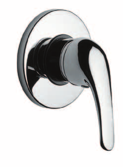 lever wall shower mixer - cartuccia a dischi ceramici ø 40 - alta 115 cromo / chrome 51,00 colore /