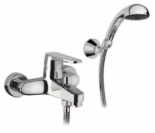 completo Single lever bath-shower mixer complete - deviatore automatico (p.m.1,5 bar) -