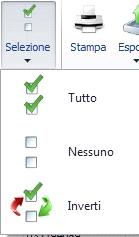 6 Stampa, esportazione dati in formati standard(csv,pdf,html etc.) ed esportazione dei prodotti e quantità.