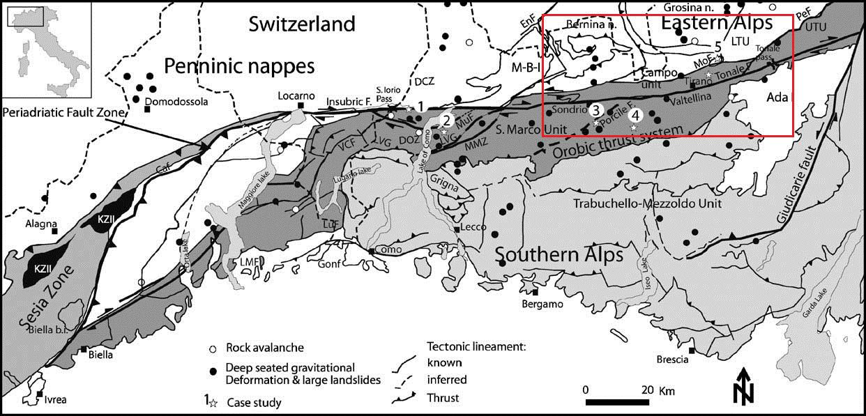 1. INQUADRAMENTO GEOGRAFICO DELL AREA DI STUDIO L area oggetto del presente studio è ubicata nel Nord Italia, lungo l arco alpino e più precisamente si trova in Valtellina (SO), una vallata ad