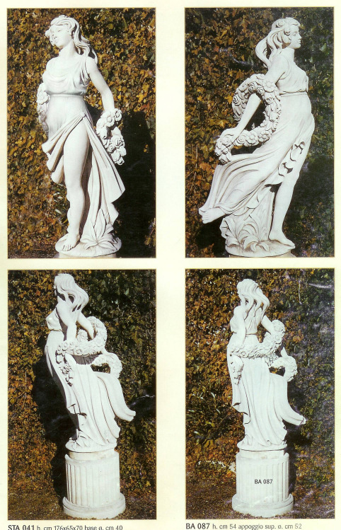 ART. 424 Bimba ester alt cm.65x20x20 kg.35 Figura vista dal lato destro Art.425 Putto pescatore alt.cm.65x22 kg.