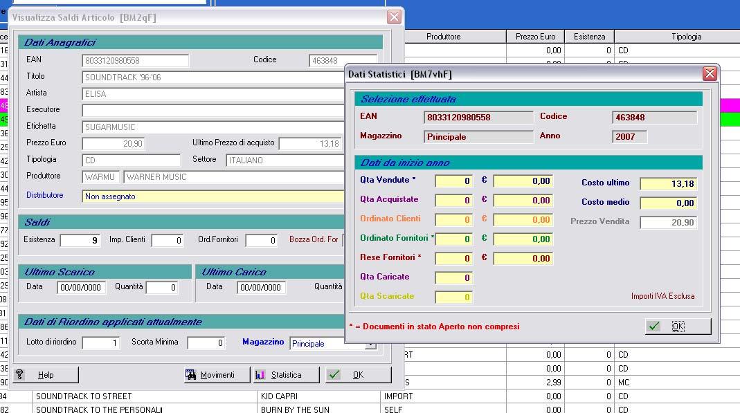 Selezionato il titolo ricercato, è possibile visualizzare rapidamente, oltre ai dati anagrafici, tutte le informazioni relative alla