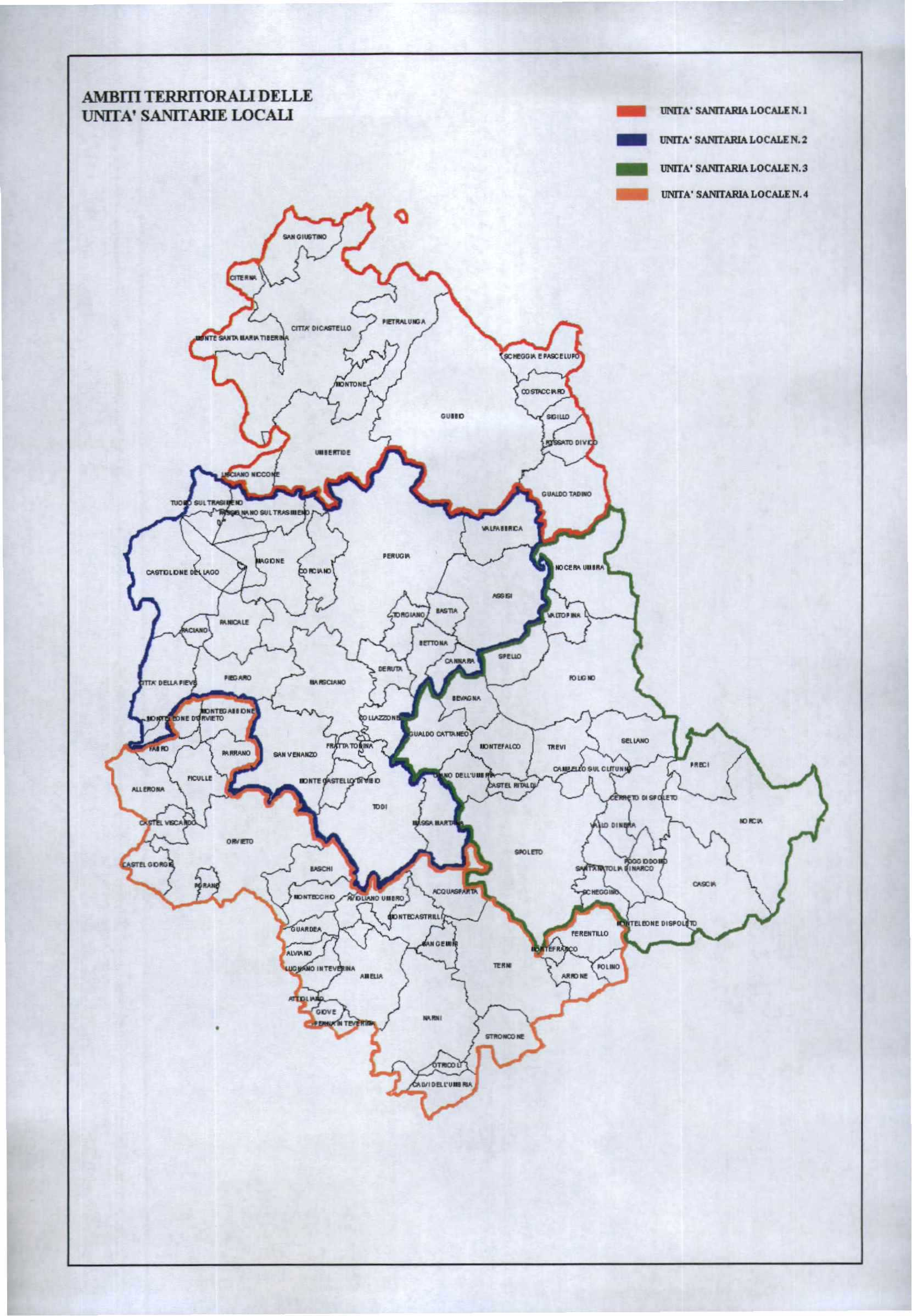 AMBm TERRITORALI DELLE UNITA' SANITARIE LOCALI UNITA"SANlTARIALOCALEN.