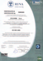 Secondo necessità sono inoltre certificati secondo: SINTEF Certificazione prodotto norvegese IMQ