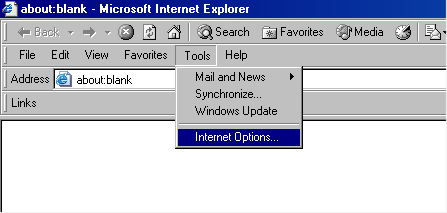 Internet Explorer: A Aprire Internet Explorer e seguire la procedura descritta: