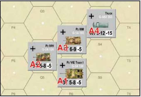 Le unità da Ricognizione (5.9.2) non sono incluse nella conta delle unità attive di una formazione anche se ne fanno parte. Sono un caso speciale per il comando.