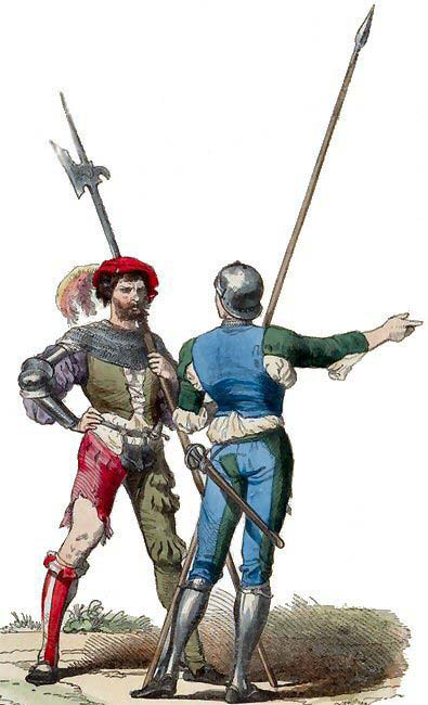formata dai balestrieri mercenari, come Guasconi, Piccardi e Bretoni.