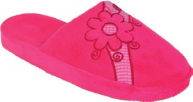 Gancio blu, fuxia 3430L Ciabatte Velluto Donna -