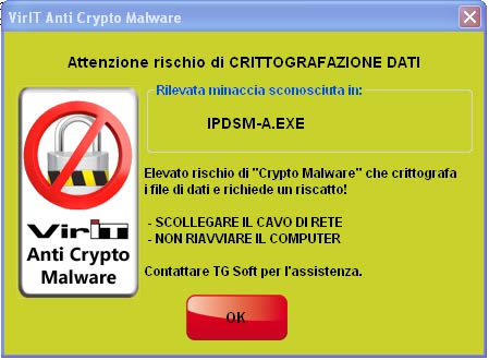 Quei pochi file che dovessero venire cifrati nella fase iniziale dell attacco potranno essere decrittografati/ripristinati attraverso: l intercettazione in memoria della chiave di cifratura nella