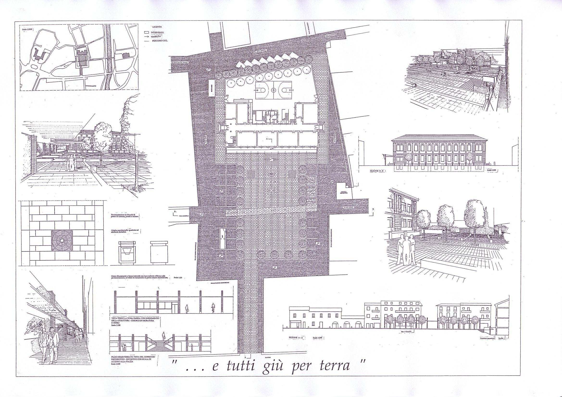 1998 Partecipazione al concorso di idee per la sistemazione di piazza IV Novembre in